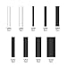 Eventronic 300Pcs Heat Shrink Tubing Kit 3:1, Dual Wall Adhesive Heat Shrink Tubes, for Charging Cable Headphone Cable Data Cable Wire Repair (Black, White) (Updated Version)