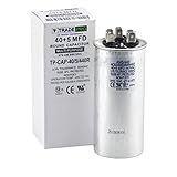 40/5 MFD Multi-Purpose 440 or 370 Volt Round Run Capacitor Replacement TradePro 40+5
