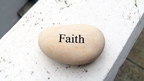 Faith Engraved Stone Pebble River Rock Stone