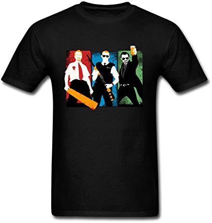 AVERBILY Men's Blood and Ice Cream T-shirt Black L
