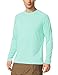 baleaf Men's Sun Protection Shirts UV SPF T-Shirts UPF 50+ Long Sleeve Rash Guard Fishing Running Quick Dry Light Green Size XL