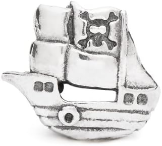 Authentic Novobeads Sterling Silver 1365 Pirate Ship, Silver