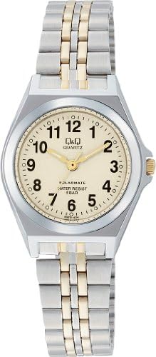 [シチズン Q&Q] 腕時計 アナログ ソーラー 防水 メタルバンド H979-404 レディース ゴールド