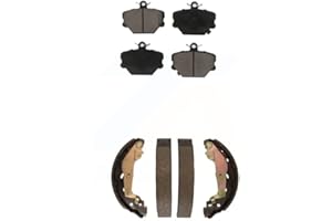 Transit Auto - Front Rear Ceramic Brake Pads And Drum Shoes Kit For Smart Fortwo KCN-100426
