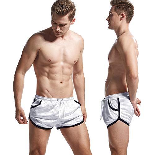 AIMPACT Heren Mesh Running Shorts Split Athletic Gym Shorts met Liner - Image 5