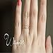 JESMING 7 Tiny Diamond Pieces Of Exquisite Ring Stacking Rings for Women Small Fresh Style Ladies Engagement Ring Jewelry | Gold Silver Rings for Women (Rose Gold,7)