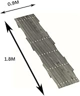 Garden Mile Grey Wooden Trellis 180x90cm Heavy Duty Climbing Plant Support Panel view 7