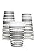100 Paper Hot Cups With Lids -12 Oz Stylish Designer Look Disposable Thick Paper Coffee Cup in Gray Spotty Design - Best Quality Guaranteed by Little Beans Coffee Co.