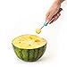MelonMaster Watermelon Stainless Steel Slicer Tongs/Cutter/Knife Set - Reinforced Cutting Wire - No More Mess - Soft Grip Handles, BONUS Free Melon Baller