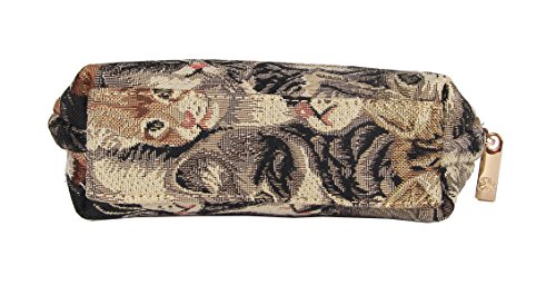 Signare Fashion Canvas/Tapestry Cosmetic Bag/Make-up Bag Cat Design