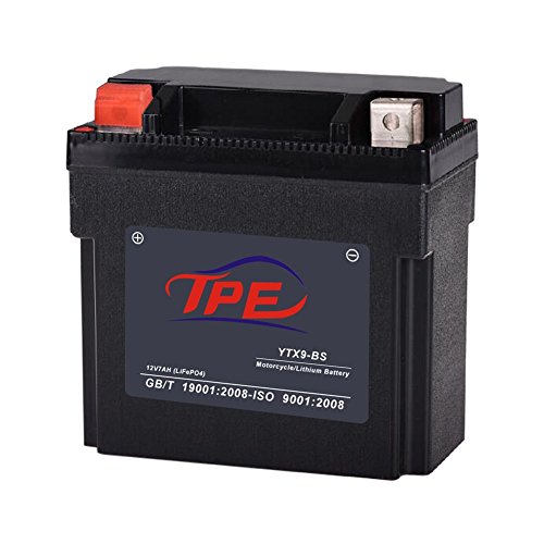 Lithium Iron Motorcycle Battery with Built-in Battery Management System Alternative to Lead-aid Battery Model YTX7A-BS,YTX9-BS(YTX9L-BS)