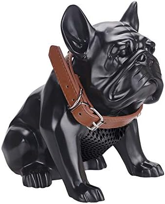 Qalabka Bulldog Speaker Wireless BT Sound Box Bass Wireless Bulldog Loudspeaker BT 4.2 TWS High Polymer Resin Portable Outdoor Speakers for Travel PC Smartphone Computer