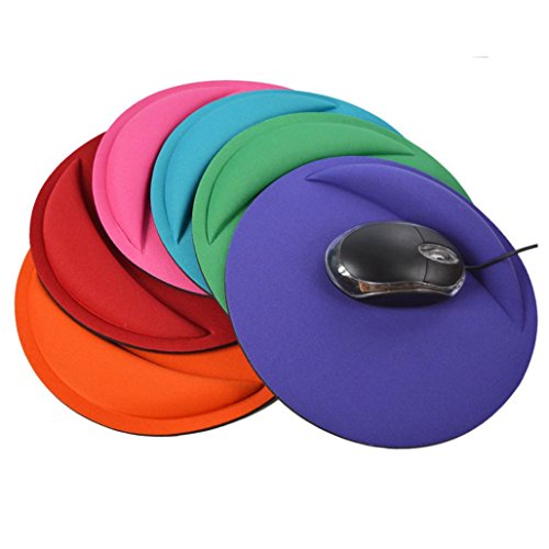 Coohole Gel Wrist Rest Support Game Mouse Mat Anti-slip Pad for Computer PC Laptop (Red 2, B)