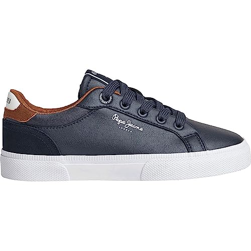 Kenton Court Leather Sneakers Navy