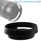 Rainbowimaging LT52 52 mm Vented Metal Hood Shade for Leica Leitz Zeiss Voigtlander Nikon Lens (Black)