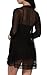 BMAKA Petite Size Women Bridal Lingerie Robe Lace Nightwear Babydoll Sets of 3