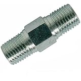 Silverline 868632 - 2 quick couplers L. 25 mm with two threaded ends 1/4 "