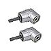 Nizzco 2PCS Right Angle Drill,105 Degree Multifunction Right Angle Driver with 1/4inch Hex Bit Socket Screwdriver Holder Adapter