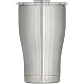 ORCA Chaser 22oz | Insulated, Stainless Steel Cup with a Spill Proof Whale Tale Lid, Dishwasher Safe Tumbler for Hot & Cold Drinks — Stainless