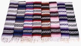 Traditional Mexican Yoga Blanket - Pink by Velmex Sanyork