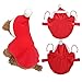 Legendog Cat Costume Pet Christmas Costume Red Velvet Pet Cape Cat Cloak with Christmas Hat Cat Apparel for Cats and Small Dogs
