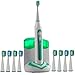 Xtech XHST-100 Oral Hygiene Ultra High Powered 40,000VPM, 5 Brushing Modes, Rechargeable Electric Ultrasonic Toothbrush with Charging Dock & Built-in UV Sanitizer, Includes 9 Brush Heads