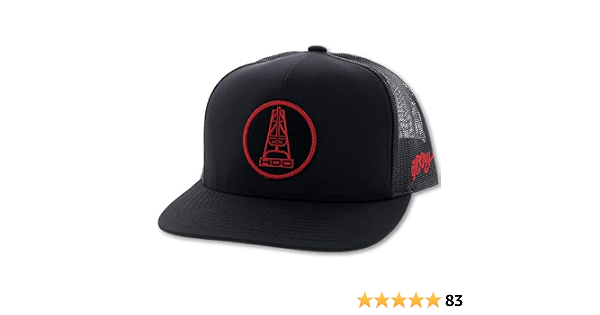 HOOEY Hog Rose Trucker Cap Black/Red at 
