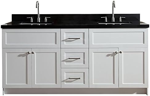 Ariel Hamlet F073d Ab Vo Wht 73 Inch Solid Wood Double