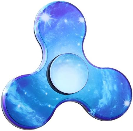 FINGER SPINNER Bright Color 3 Sides ABS Fidget Spinners Toy Relieves Anxiety Stress and Boredom High Speed Focus Toy for Kids & Adults (Star Universe)