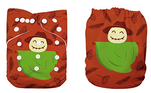 Sigzagor Pocket Cloth Diaper Nappy Reusable Washable Christmas Halloween Thanksgiving Holiday Gift (Ghost)