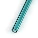 Hummingbird Glass Straws Teal and Purple Straight 9