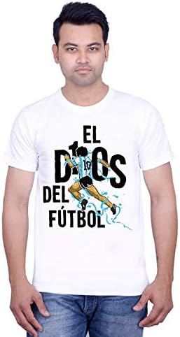 Diego Maradona Fan Art Men's White Tshirt
