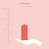 Bolsius Pillar Candles Dark Red 4-Pack 15 x 6 cm Unscented Vegan Wax view 6