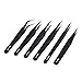 Mudder 6 Pieces Anti-static ESD Tweezer Kit Non-magnetic ESD Tweezers with Storage Bag