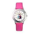 Disney Anna & Elsa Girls' Stainless Steel Pink Tween Watch