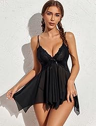 Avidlove Black Lingerie For Women Exotic Nightgowns