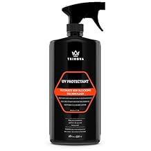 Spray protector UV TriNova para vinilo, plástico, goma, fibra de vidrio, piel y más – evita la decoloración y agrietamiento de daños UV – restaura el color y repele la suciedad – última intervensión de residuos – 18 OZOZ