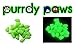 Purrdy Paws Soft Nail Caps for Dog Claws Glow-in-The-Dark X-Small