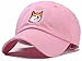 OVOY Dog Head Embroidered Strapback Baseball Cap Adjustable Dad Hat