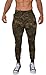 YoungLA Slim Fit Joggers for Men | French Terry Cotton Skinny Tapered Sweatpants | Gym Sports Activewear Workout Clothes 2o2 Camouflage Green Medium