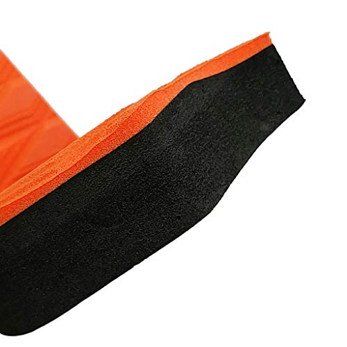 Baosity 3Pcs/Set Non Slip Surfboard Traction Tail Pads Boat Deck Grips for Surfing Skimboarding Surf Surfing Accessories - Orange, as described