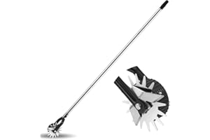 PSUTBPAT Wheel Rotary Edger Hand Edger Lawn Tool Sidewalk Manual Lawn Edger with Sturdy 4-Section Adjustable Stainless Steel Handle for Sidewalks and Gardens 67.32-Inch