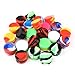 CEOKS 24pcs Non-Stick 5ml Silicone Container Jars Oil Wax Multi-Color Kitchen Storage Rubber Container (24)