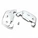 Chrome Skull Passenger Footboard Covers For Harley CVO Street Glide FLHXSE/ Ultra Limited FLHTK/ Heritage Softail FLST/ Wide Glide FXDWG