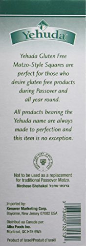 image for Yehuda Gluten Free High Fiber Matzo Style Squares, 10.5 Ounce