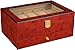Kendal Top Quality Wooden Burlwood Matte Finish Watch Case Display Box With a Drawer WC10+3YL