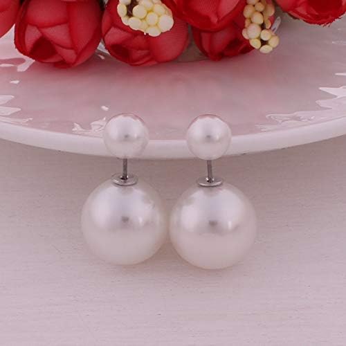 PAPPET Pearl Stud Earrings 13 Colors Classic Colorful Double Side Simulated Pearls Studs Earring Candy Shining Color Pearl Jewelry Gifts For Women & Girls