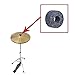Cymbal Felts Muslady 12pcs Hi-Hat Clutch Felt Drum Set Cymbal Stand Felt Washer Small Size Gray