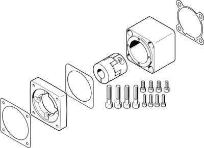 Festo 2218564 Axial Kit, Model EAMM-A-D60-80P-S1