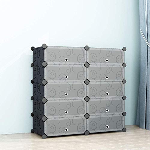 SIMPDIY Portable Shoe Rack Storage Organizer Shoe Box Storage System